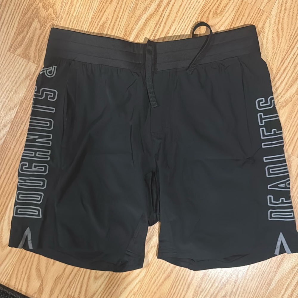 Donuts and deadlifts athletic short